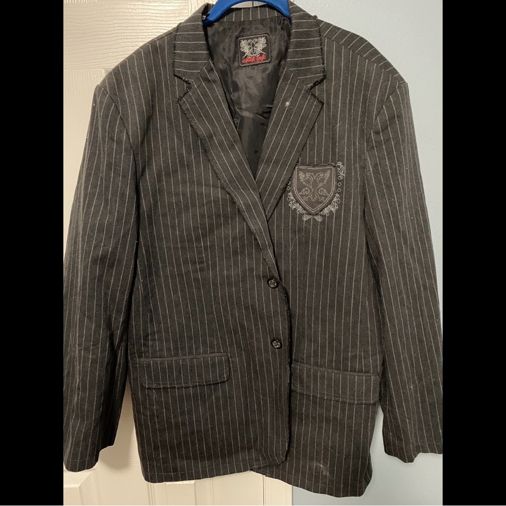 Blak ink pinstripe blazer